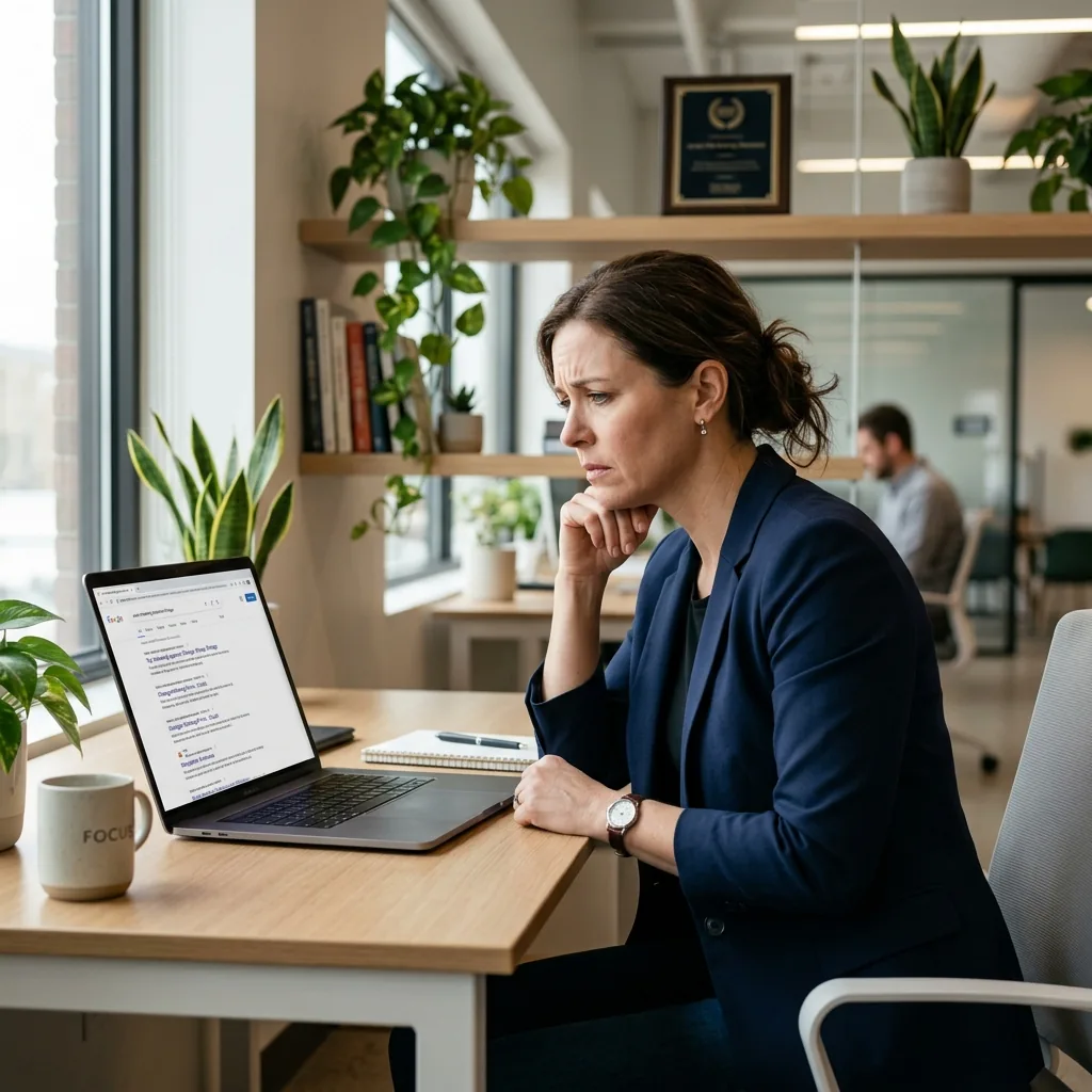 Business invisible in online and AI search results