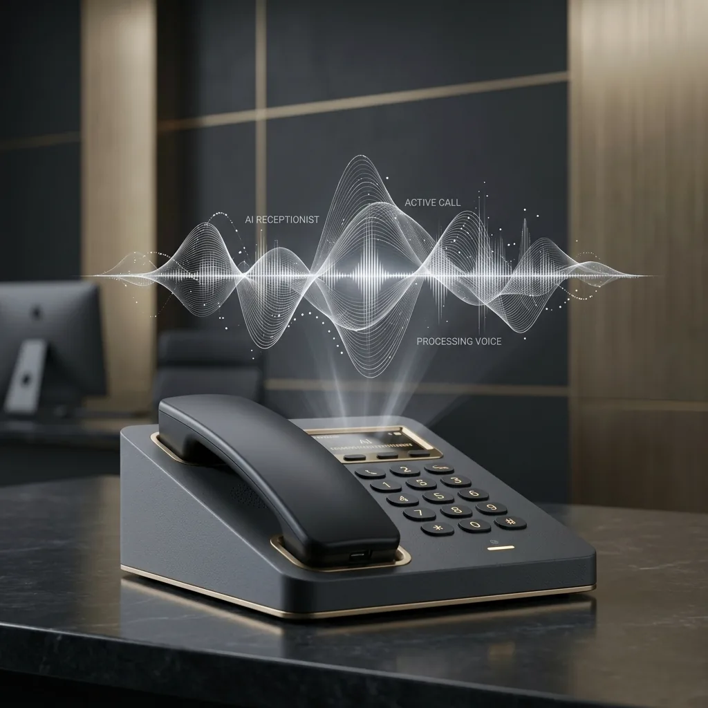 AI receptionist answering and routing business phone calls